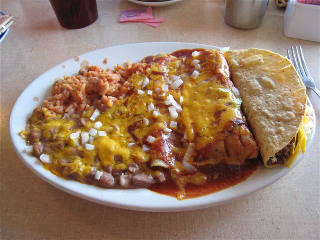 A combination plate at El Camino
