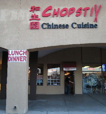 Chopstix Chinese Cuisine on the northwest corner of Lomas and San Pedro.