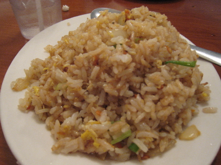 The fried rice is delicious.