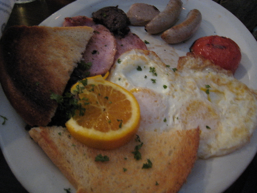 Traditional Irish breakfast