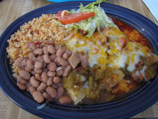 Enchilada plate