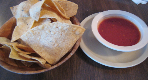 Chips and salsa at Padilla's
