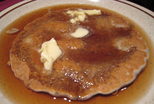 Blue corn pancake