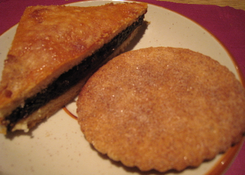 Prune pie and biscochito