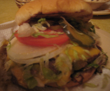 The green chile cheeseburger