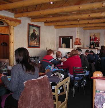 The ambience shouts Southwestern with an emphasis on Western.