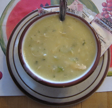 Green chile chicken soup