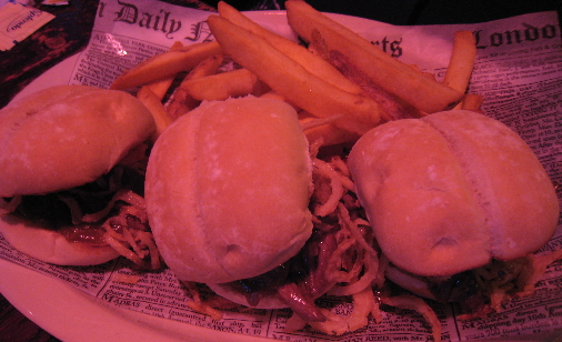 Pot Roast Sliders with French Fries