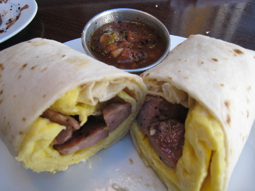 A unique take on a breakfast burrito....so un-ALbuquerque!