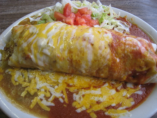 Breakfast burrito Christmas style