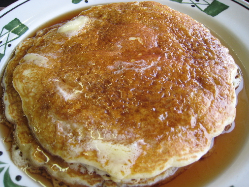 Murphy's pancakes are the size of an Olympic discus