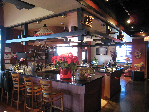 The Pacific Rim's bar area