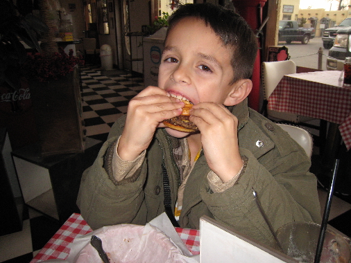 Seven-year old Stevie Sunday will tell you the Route 66 Malt Shop's burgers beat a Happy Meal any day...except on the day of the week named for him when the restaurant is closed. 