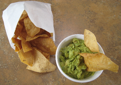 Chips and guacamole