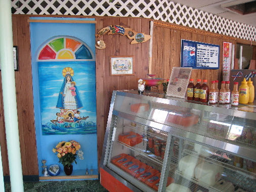 Mother Mary, the patron of the Cuban refugees.