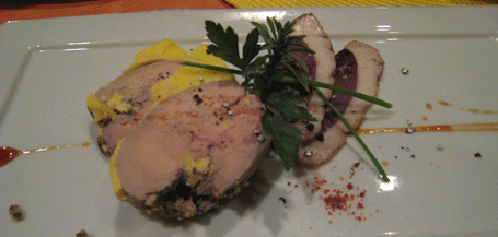 Foie Gras Au Torchon: Served with Applewood Smoked Duck and Fig Preserve