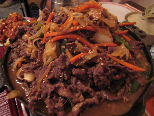 Bulgogi, a house specialty