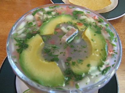 A Campechana cocktail