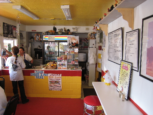 A chicken in every pot and chicken figurines throughout the restaurant.