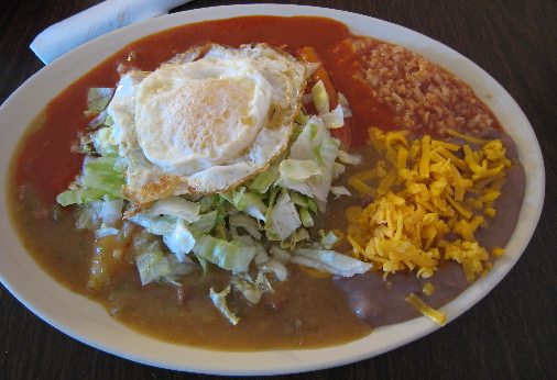 Enchilada plate