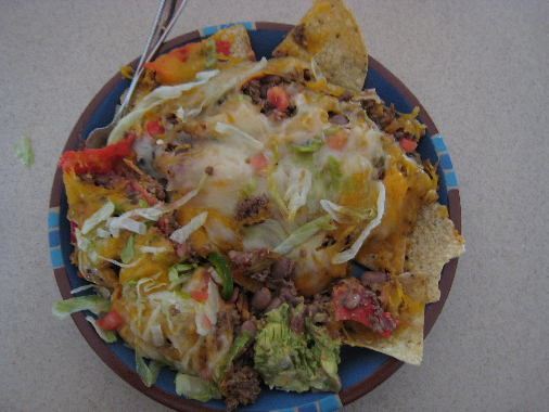 El Pinto's famous nachos, the best in America according to the Wall Street Journal.
