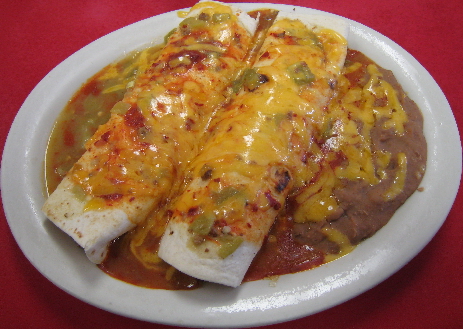The #11, Beef Burrito Plate
