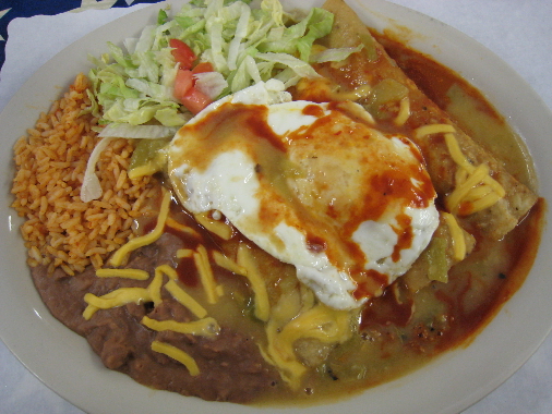 Beef enchiladas