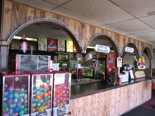 The 1960s ambience at Pizza Castle