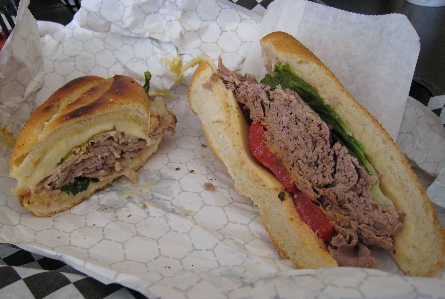 On the left, the 5th Street Grilled Cubano and on the right, The Rostisado.