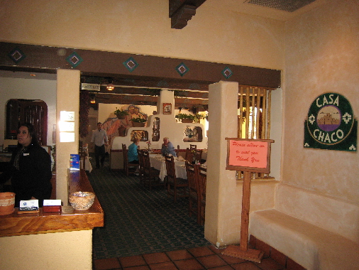 You enter Casa Chaco through the Hilton.
