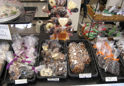 The display case at Theobroma