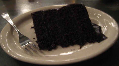 A chocolate ganache cake served warm is a great way to end a meal.