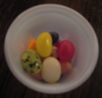 Jelly beans accompany the Ronald Reagan