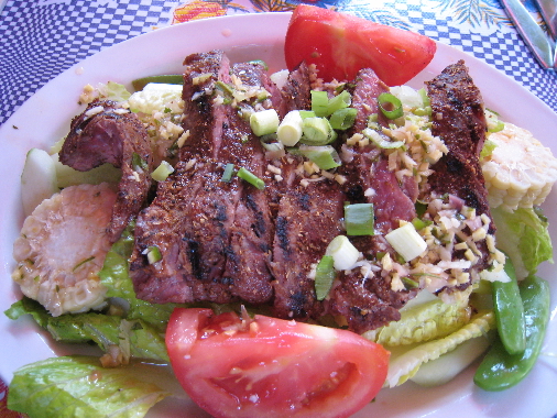 Thai style grilled beef salad