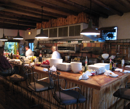 The front dining room at the Trading Post Cafe