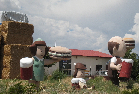 The A&W Burger Family in Lemitar, New Mexico