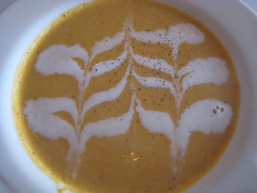 Pumpkin Pistachio Soup