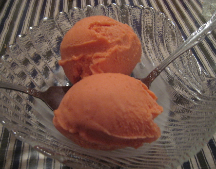 Plum Sorbet, refreshingly delicious