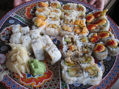 Wonder why the restaurant is called Rice N Roll?