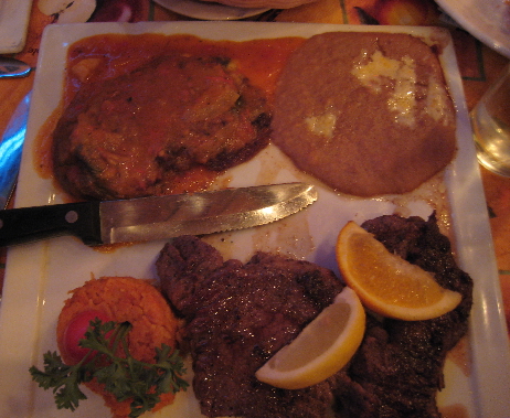 Ribeye with a chile relleno