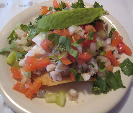 Tostada de Ceviche