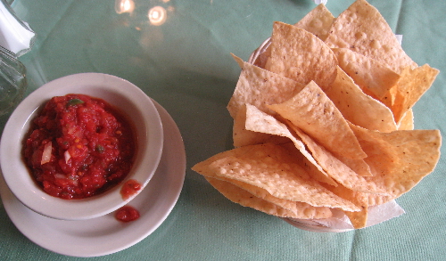 Salsa and chips