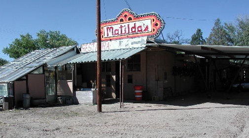 You can't miss Matilda's thanks to this sign that points the way.
