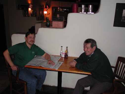 John (at left) and T.C. Perea, the genial braintrust of Perea's Tijuana Bar & Restaurant.