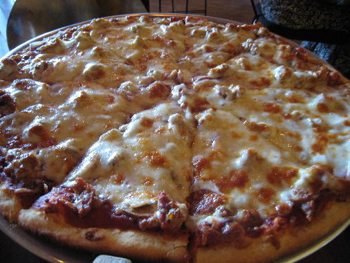 The Sicilian sausage pizza