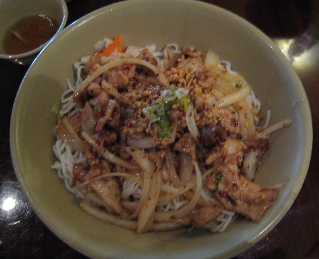 Lemongrass and chili with vermicelli