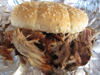 Pulled pork sandwich