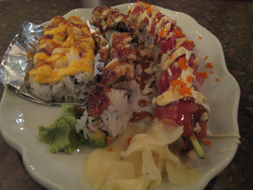 A briny boatload of sushi