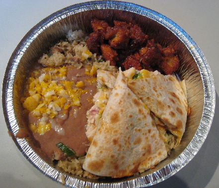 A two item combination plate