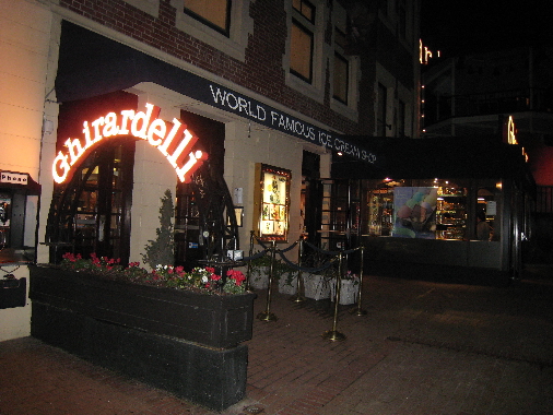 The world-famous Ghirardelli in San Franciso